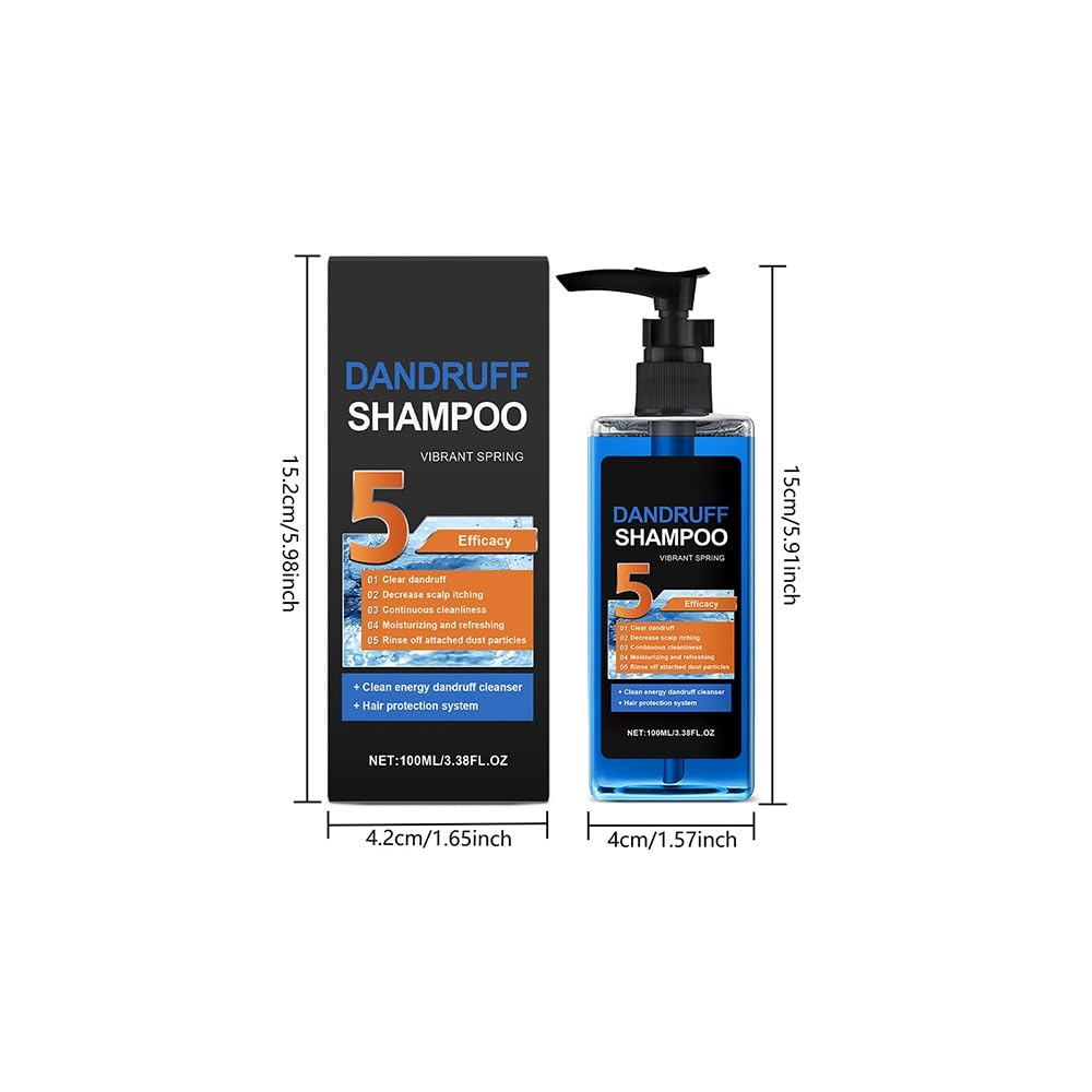 Shampoo lenitivo rinfrescante alla menta, un detergente purificante profondo che controlla l'olio for capelli leggeri e voluminosi