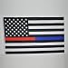 3'x5' THIN BLUE LINE POLICE & THIN RED LINE FIREFIGHTER Respect and Honor Law enforcement First Responder US flag 3x5 foot USA