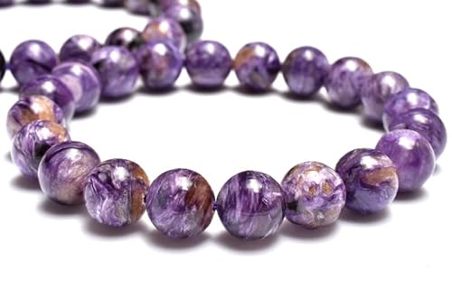 [福縁閣] 三大ヒーリング ゴールデンエンジェルシリカ(チャロアイト) 10mm ブレスレット 1個売り_BG6196-10 天然石 パワーストーン