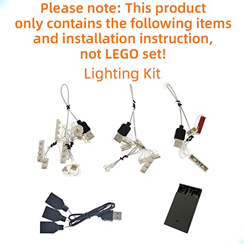 Image of GEAMENT LED Light Kit for The White House - Compatible with Lego Architecture Collection 21054 Building Blocks Model (Model Set Not Included)