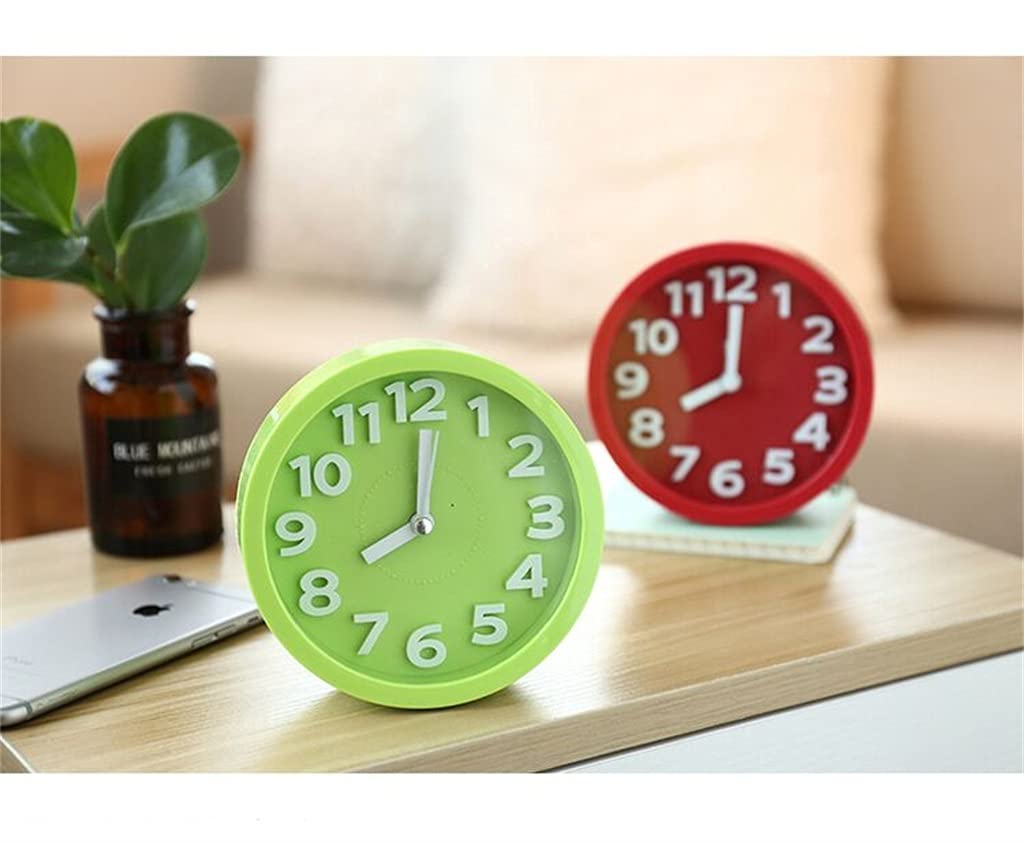 Reloj De Escritorio, Mesita Noche, Cuarzo Silencioso, Adornos, Despertador, Electrónico(3-Pack)