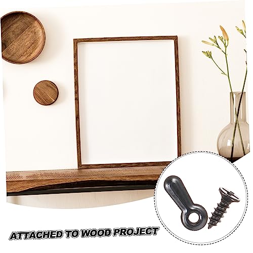 Image of Housoutil 3sets Photo Frame Backing Clip Frame Picture Turn Button Picture Screw Decorative Embellishment 200pcs*3