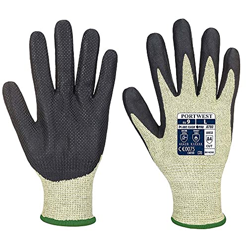 Portwest Arc Grip Glove, Size: M, Colour: Green/Black, A780E8RM, Green / Black