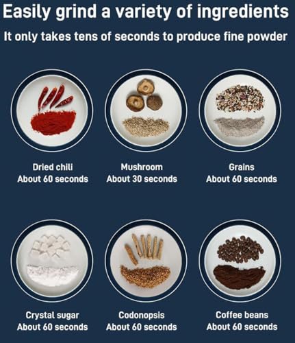 Image of Spice Grinder Portable with Handal Electric Grain Mill Grinder Stainless Steel Dry Grain Spices Cereals Seasonings Coffee Bean Grinder Machine(Multicolor) (Multifunction-Smash-Machine)
