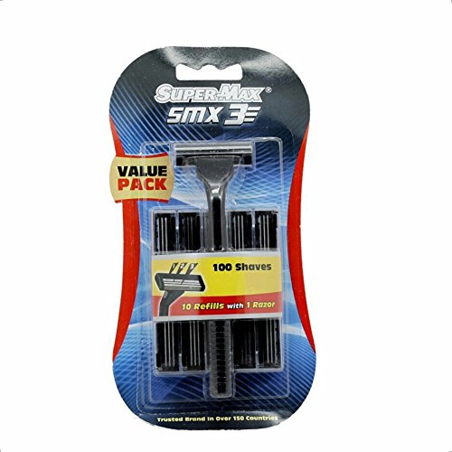 Supermax SMX Swift 3 manual shaving razor with 10 blades Amazon.in Health & Personal Care