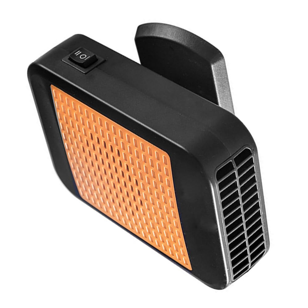 Riloer Ventilador eléctrico del calentador del coche 12V calefactor coche mechero 300w Calentador de aire Ventilador Temperatura Calefacción Descongelador Desempañador