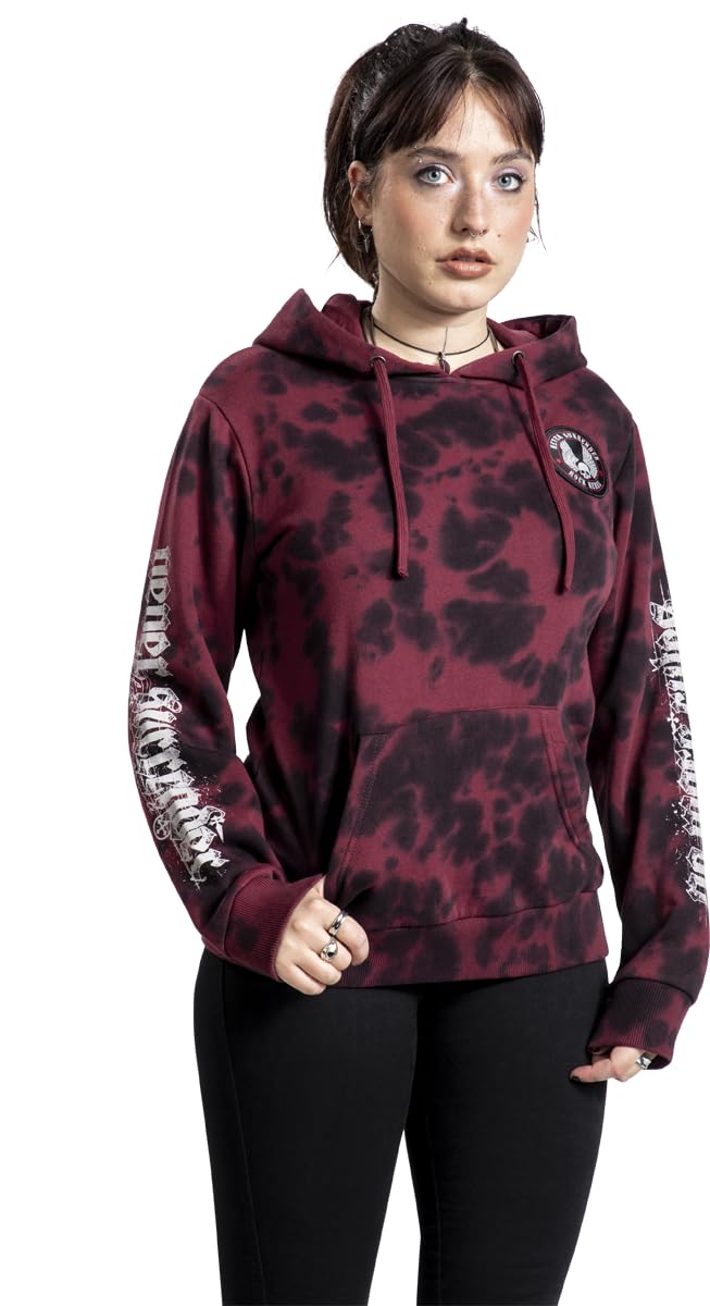 Rock Rebel by EMP Donna Felpa con Cappuccio Original Sinners Kapuzenpullover Rosso