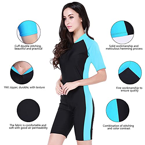 Giantree Roupa de mergulho, roupa de mergulho feminina de neoprene, roupa de banho térmica de manga