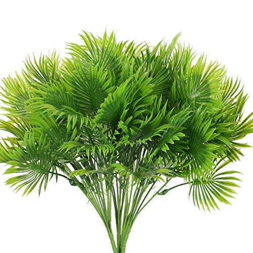 NAHUAA 4pcs Piante Finte Verde Felce Artificiale Artificiale Arbusti in Plastica Esterno Interno Decorazione per Domestica Balcone Giardino Ufficio Cucina Soggiorno