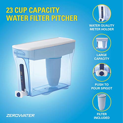 Zerowater 5,4 L 5-fasen Waterfilter, Waterdispenser, NSF-gecertificeerd om Lood, Andere Zware Metalen en PFOA/PFOS te Verminderen, Wit en Blauw - Image 6