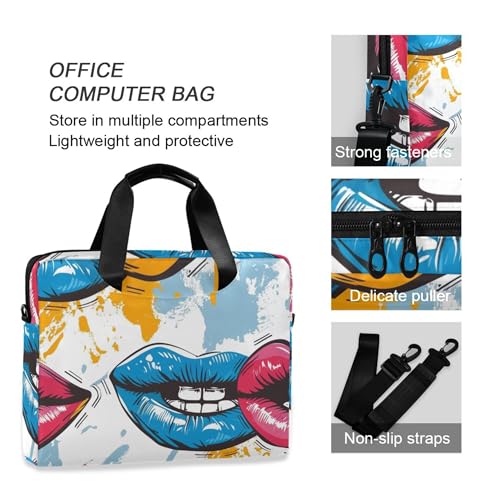 Funda para portátil ALAZA Rainbow Lip Print 13-15.6 pulgadas miniatura 5