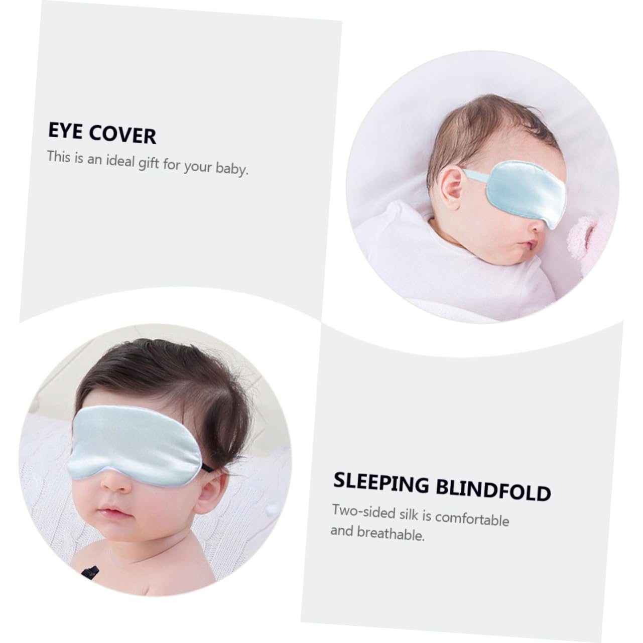 Beavorty 5St Brille sensorisch Schläfer Auge für Blackout augenpflaster eyepatches Augenschutz für Schlafmaske aus Seide für Maulbeerseide Sky-blue