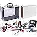 SHANY Carry All Trunk Makeup Train Case with Re-usable Aluminum Beauty Storage Organizer Case. Make up Set with Eye palettes, Blushes,Face Powders, Manicure, Pedicure and Cosmetics Brushes. GIFT SET