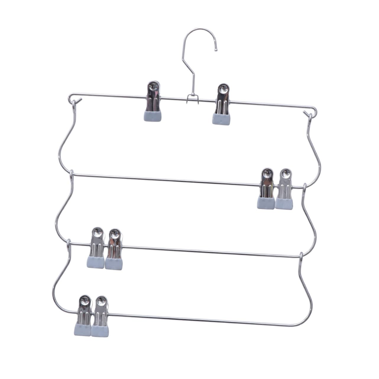 Levemolo Multilayers Rack Doll Coat Hangers Multifunctional Clothes Hangers Rack for Clothes Shelf Hangers Cloth Hangers Rack Pants Rack Collapsable Hangers Swing Arm Slack Hangers Silver