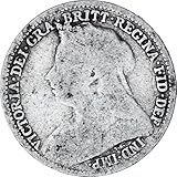 1893-1901 British Queen Victoria 3 Silver Pence WITH WEAR. Real Victorian Era UK Coin. 3 Pence Graded By Seller Circulated/Worn Condition