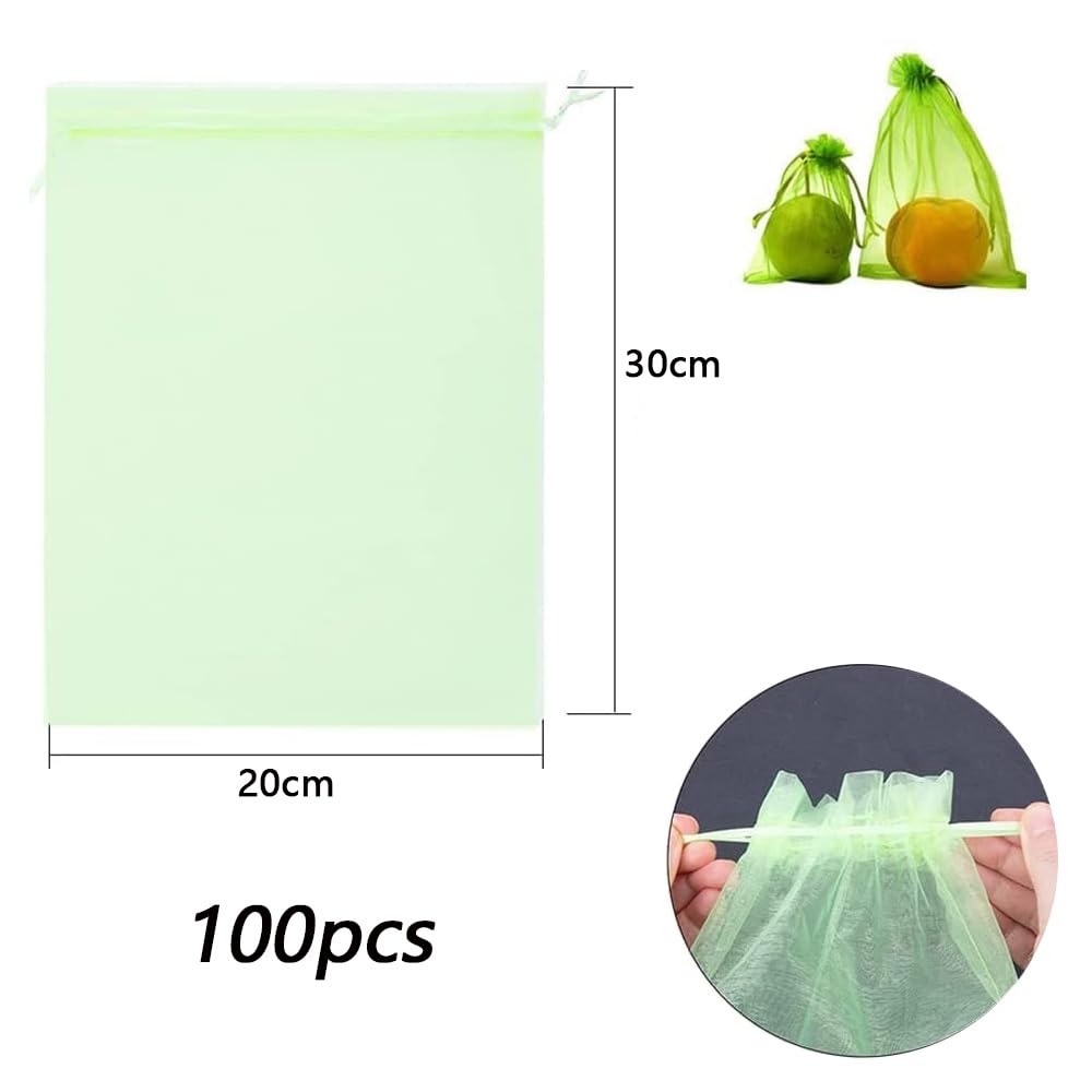 100 Piezas Bolsas De Protección De Frutas,Bolsas Protectoras De Uvas,Bolsas Protectoras para Fruta