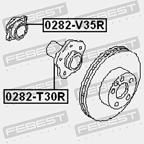 Rear Wheel Hub Kit Febest 0282-V35R Oem 43210-Al505 #TOP1