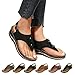 Imagen de Zapatos Mujer Primavera 2022 Diseño Ergonómico Sandalias con Poste de Cuña Reducen la fatiga del pie Zapatos cómodos y funcionales Zapatos de mujer Negro Elegante con tiras
