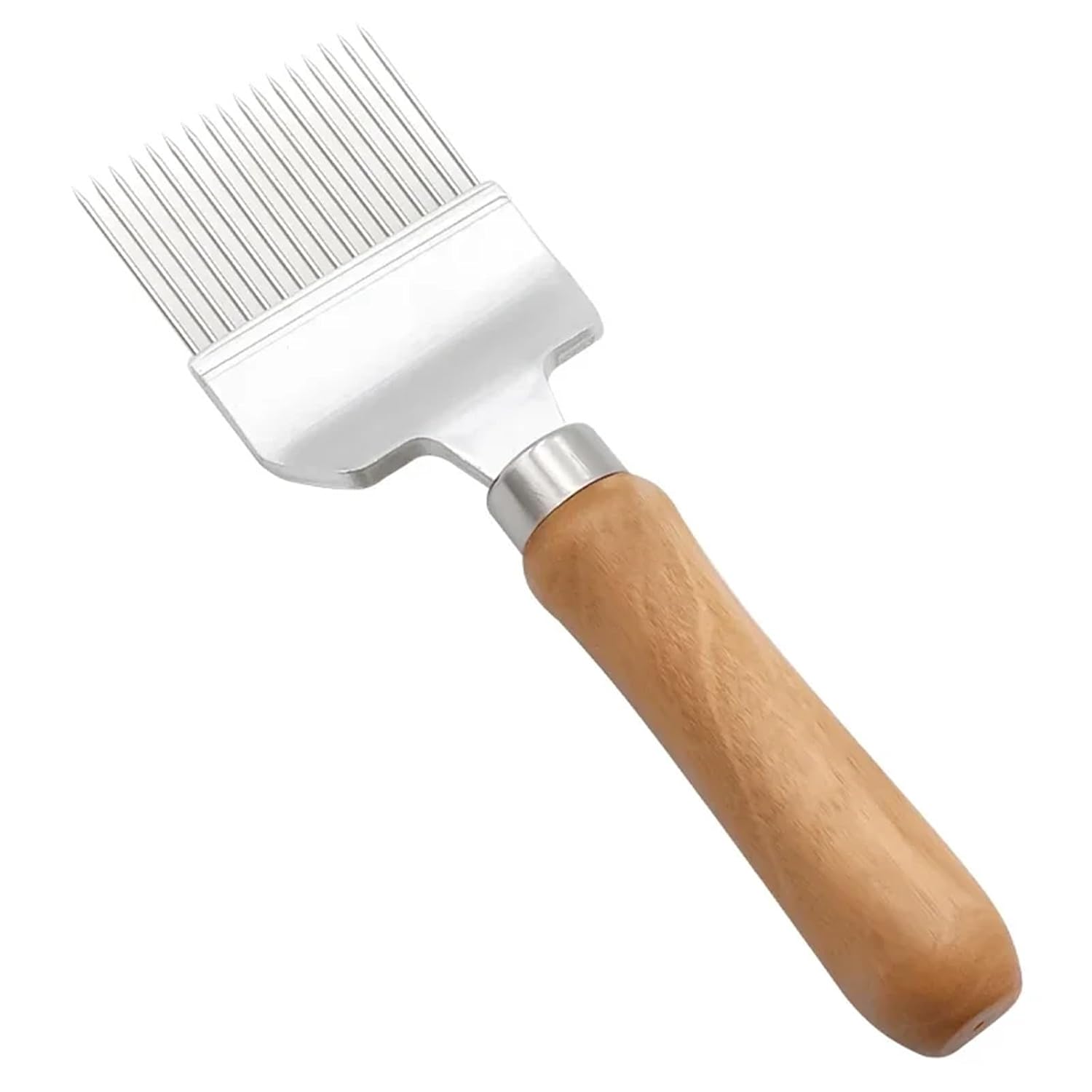 Beekeeping, Beekeeper's Honey Cutter with Wooden Handle, Honeycomb Cutting and Decapping Fork, Scraping,for Beekeepers