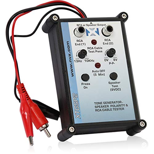 NVX XTGSP2 Tone Generator & Speaker Polarity Tester, 0–8V...
