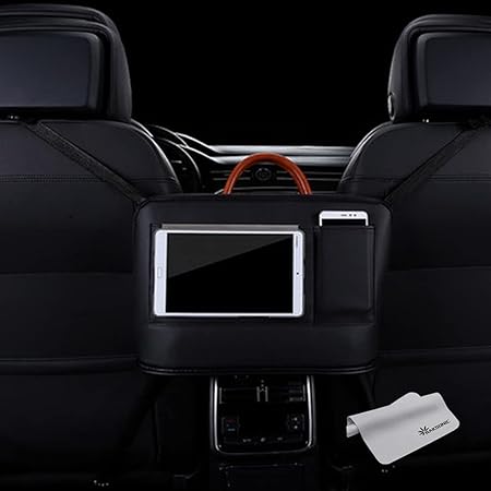 Amazon Raksonic 19人気商品 車用収納ポケット スマホ収納ポケット 後部座席収納 シート中央収納袋puレザー素材 両面保存 便利な物入れ 小物入れ 保護マット 防水防汚 カー用品 ポケット ケース カバー 車 バイク