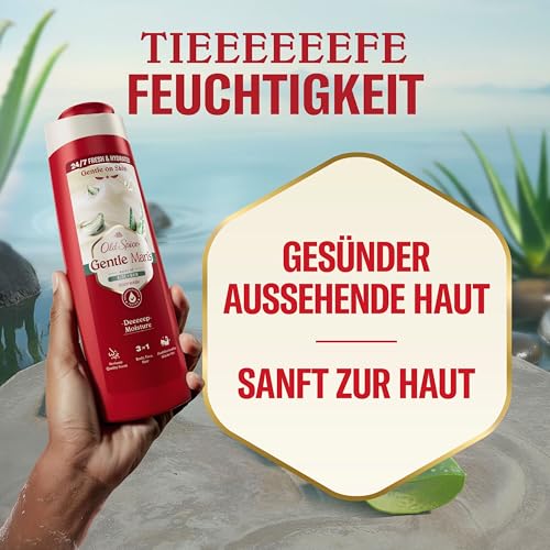 Old Spice Gentleman's Aloe + Rain 3-in-1 Duschgel & Shampoo, 400ml, Körper-Haar-Gesicht Reinigung