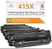 Produktbild [Mit Original-Chip | wiederverwendet] Schneider Printware 415X Toner kompatibel für HP 415A 415X Laserjet Pro MFP M479fdw M479dw M479fdn M479fnw M454dw M479 W2030X W2031X W2032X W2033X