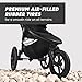 Baby Jogger Summit X3 3-Wheel Jogging Stroller with Hand Brake One-Hand Compact Fold & All-Wheel Suspension Midnight Black