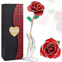 Algopix Similar Product 13 - YINXN 24k Gold Rose Red Gold Plated