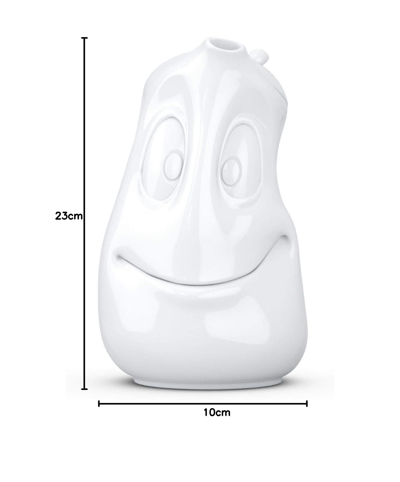 FIFTYEIGHT PRODUCTS / Tassen / Kanne „Gut drauf“ (Porzellan, 1200 ml, weiß, Made in Germany)