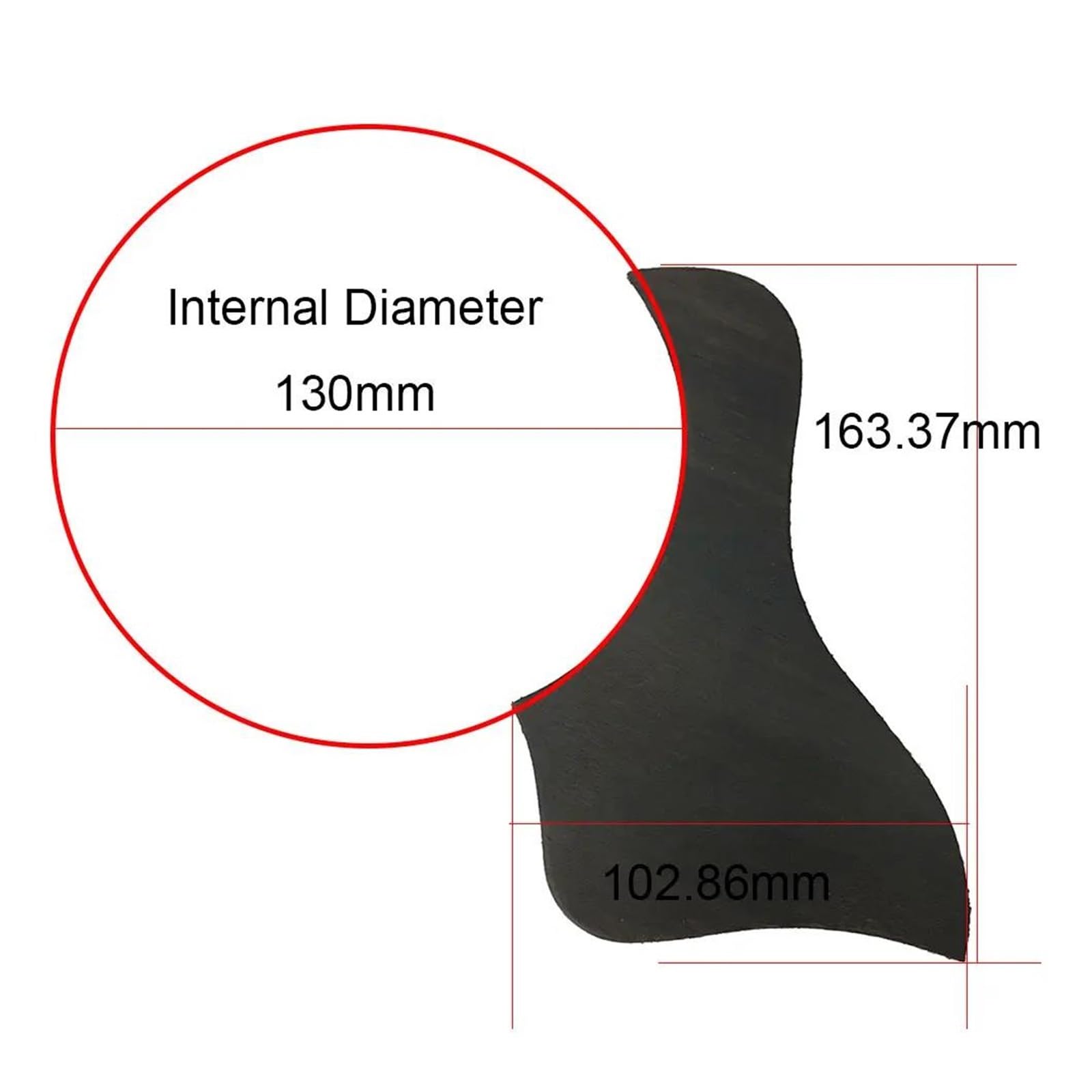 Pickguard do gitary akustycznej Maskownica Z Litego Palisandru Do Klasycznych Akustycznych Instrumentów Muzycznych Typu Guitar Folk