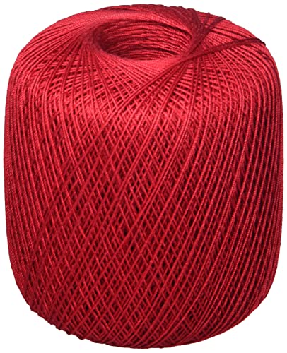 Image of Coats Crochet Red Heart Classic Crochet, Thread Size 10, Victory Red