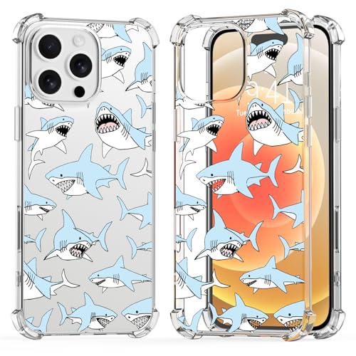 Coque iPhone 15 Plus requin mignon en TPU souple antichoc