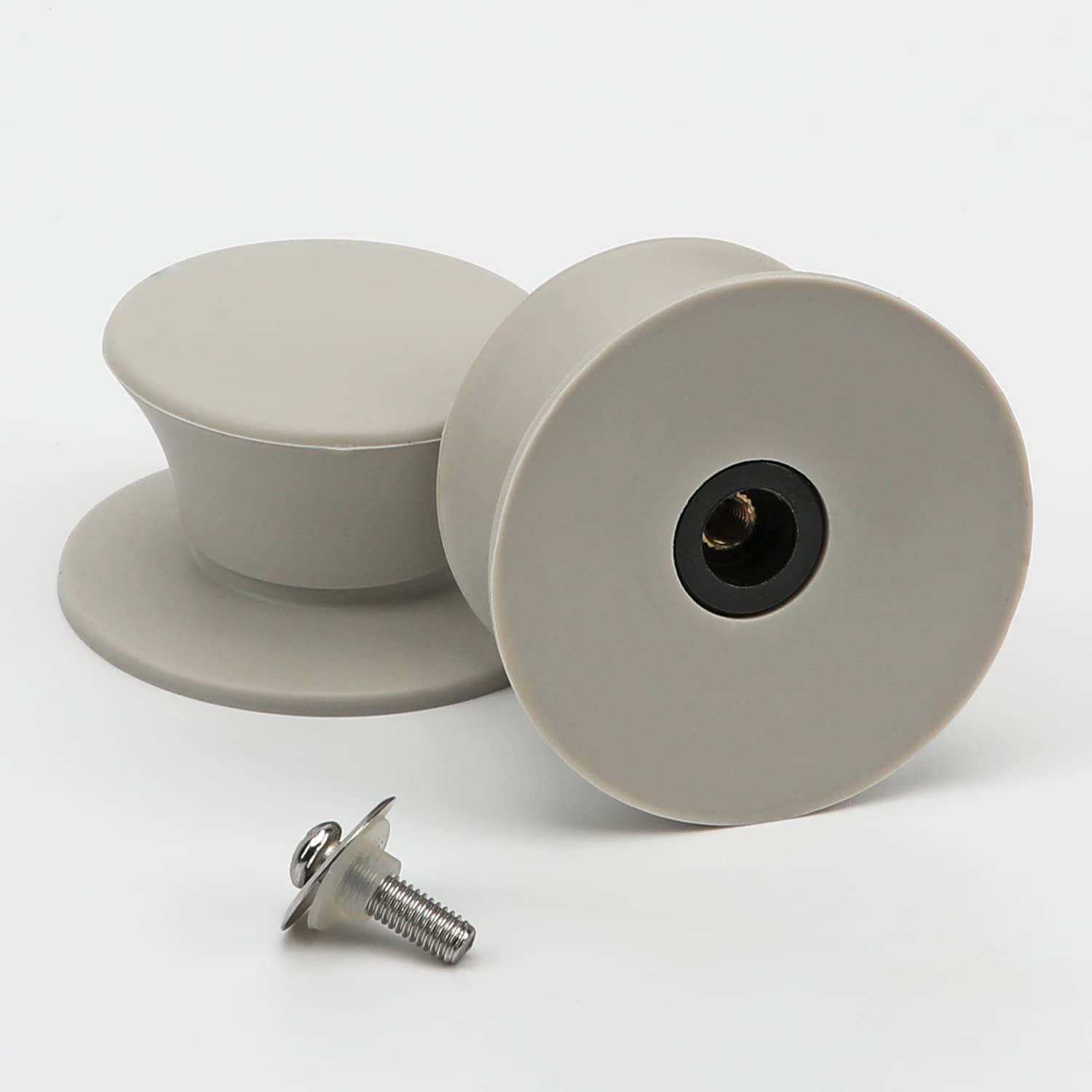 Universal Pot pan Lids Knob Replacement, IFITTING Silicone Heat Resistant Pan Lid Holding Handles ,2Pack White