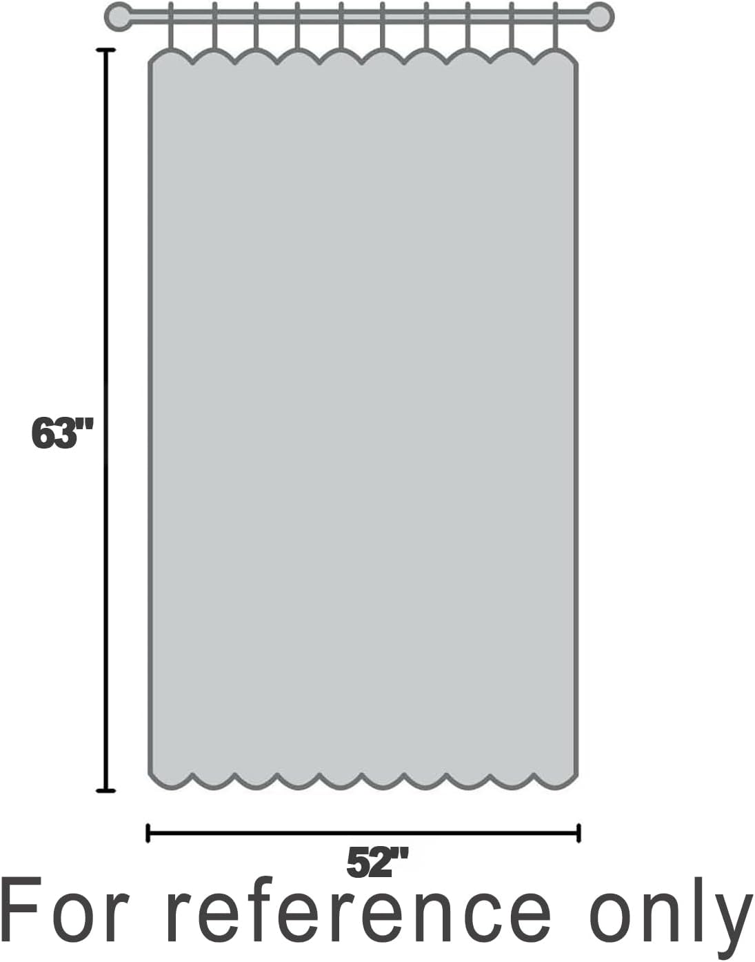 Blackout Window Curtain Panels – Full Light Blocking Drapes with Thermal Black Liner, Perfect for Nurseries and Bedrooms Grayish white-52 W x 63" L (Pack of 2)