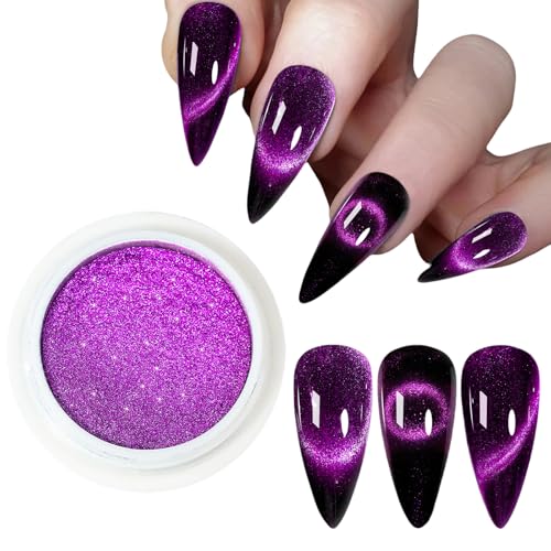 9d猫のアイネイルパウダーミラーエフェクト磁気粉輝く色素粉の爪アートパウダーネイルアートデコレーション