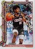 2025-26 Topps Holiday #H96 Scoot Henderson Portland Trail Blazers NBA Basketball Base Trading Card