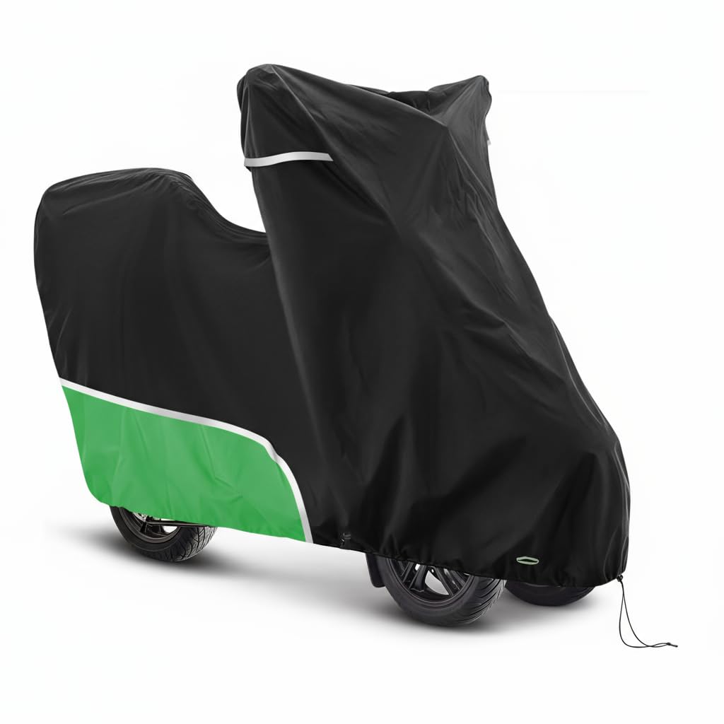Pokrowiec na motocykl do użytku na zewnątrz (z bagażnikiem), wodoszczelny i odporny na warunki zimowe, tkanina Oxford 420D, pasuje do Piaggio MP3 250/310/300/350/400/500/530 (2014-2025)
