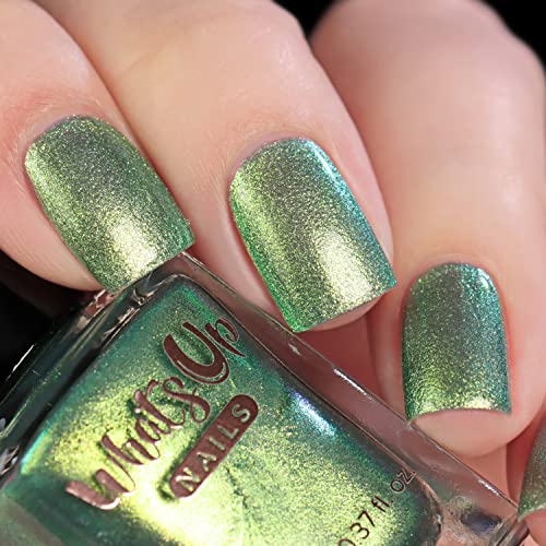 Whats Up Nails - Peridot Nail Polish Green Duochrome Lacquer Varnish Made In Usa 21 Free Cruelty Free Vegan Clean #TOP6