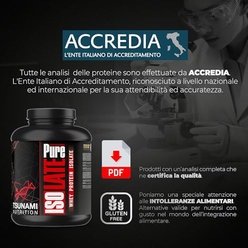 Tsunami Nutrition Isolate Pure Professional, Proteine Isolate Del Siero Del Latte, 17 Gusti, 2 Kg, Senza Glutine, Senza Lattosio, Con Digezyme E Lactospore (2Kg, White Chocolate & Forest Fruit) - 5