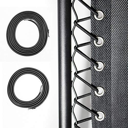 DREAM ART 4 Pcs Universal Replacement Cords/Strings for Zero Gravity Chair,Recliners, Zero Gravity Chairs Repair Tool Kit for Lounge Chair/Anti Gravity Chair,Bungee Chair - One Chair Kit, Black-1