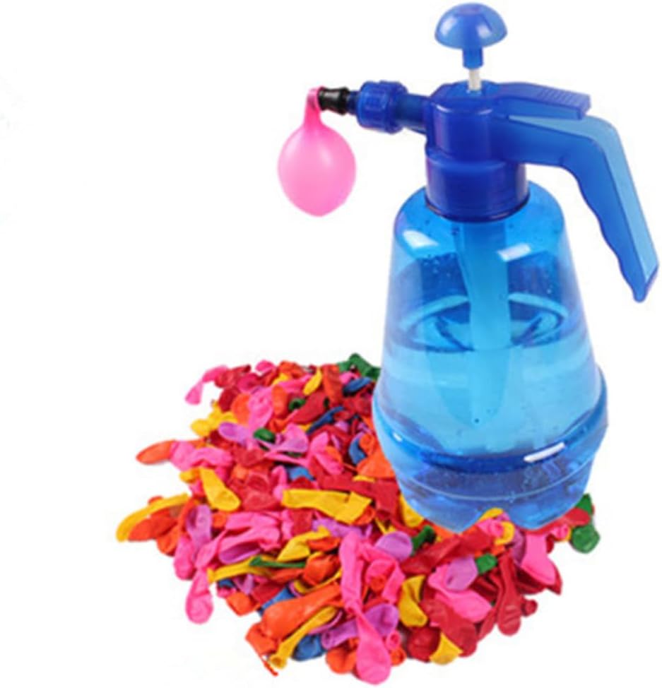 HEMOTON Water Balloon Toys 500 Pcs Self Sealing with Pump Outdoor Water Balloon Game Random Color