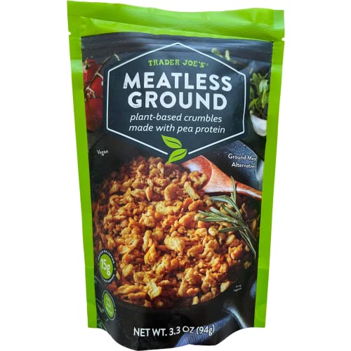 Trader Joe's Meatless Ground Plant-Based Crumbles Made With Pea Protein (Pack Of 1) #TOP20