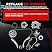 Autodevil Timing Chain Kit Water Oil Pump Fit for Chevy Colorado 2007-2012 2.9L 3.7L for GMC Canyon 07-12 2.9L 3.7L, for i-290 i-370 07-08 for H3T 3.7L Car Time Chain Tool Set 12571725 24100362