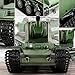 BESTYMXY RC Tanks Heng Long Russia KV-2 Heavy Tank, 1/16 2.4ghz Russian Tank Model That Shoots, Remote Control Tank Vehicles with Sound & Light for Ages 14+