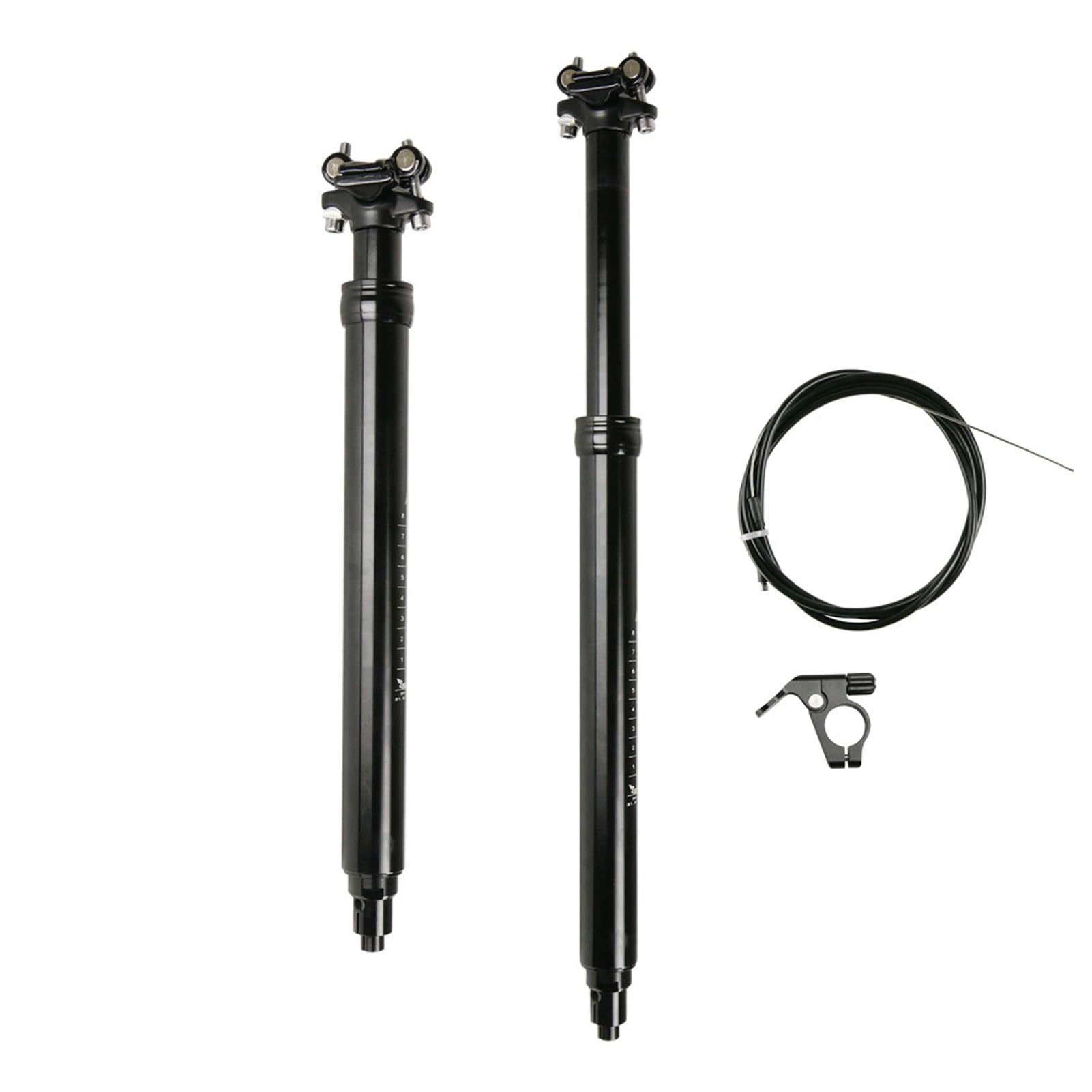 Sztyca do roweru górskiego, 31,6 mm, aluminiowa blokada hydrauliczna, 100–170 mm, zdalnie sterowana sztyca do roweru górskiego / szosowego