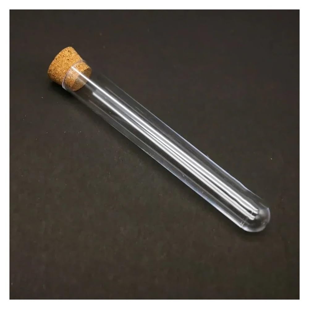 Laborglaswaren 100 stücke 15x100mm Labor Klar Kunststoff Reagenzgläser Mit Korken
