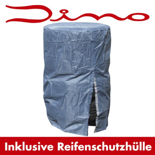 Dino KRAFTPAKET 130003 Felgenständer mit Reifenschutzhülle für fachgerechte Lagerung vom Kompletträdern bis 18 Zoll und 225 mm Reifenbreite