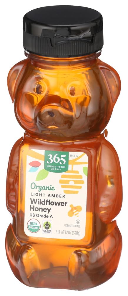 365 by Whole Foods Market, Organic Light Amber Mountain Forest Honey, 12 Ounce (Pack of 2) image 2