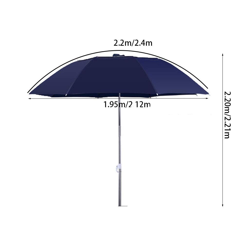 Parasole Parasol wędkarski / 2.2 / Uniwersalny/Sunscreen/Rain/Gruby/Parasol Fish/Fishing/Parasol/Przekładnia wędkarska/Trzy składanie/parasol wędkarski/Duży parasol wędkarski